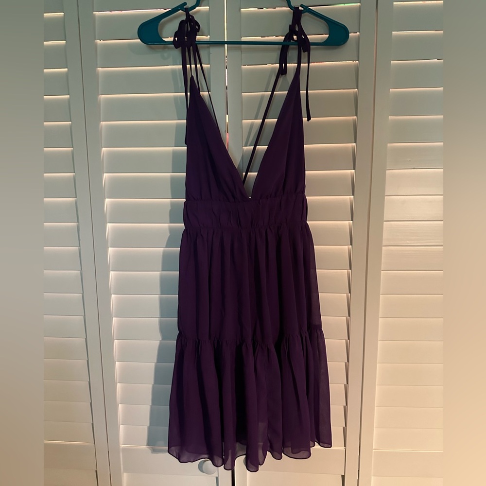 Purple Sleeveless Dress